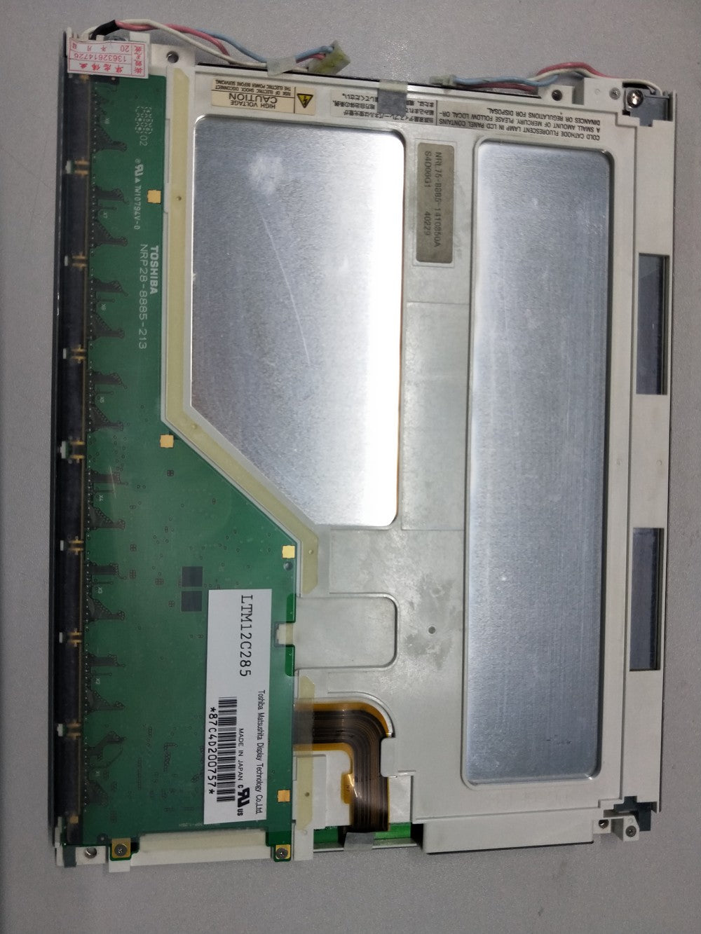 Original LTM12C285 Toshiba Screen 12.1" 800x600 LTM12C285 Display