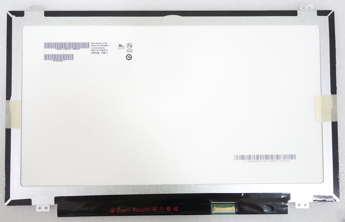Original B140HAN01.3 AUO Screen 14" 1920×1080 B140HAN01.3 Display